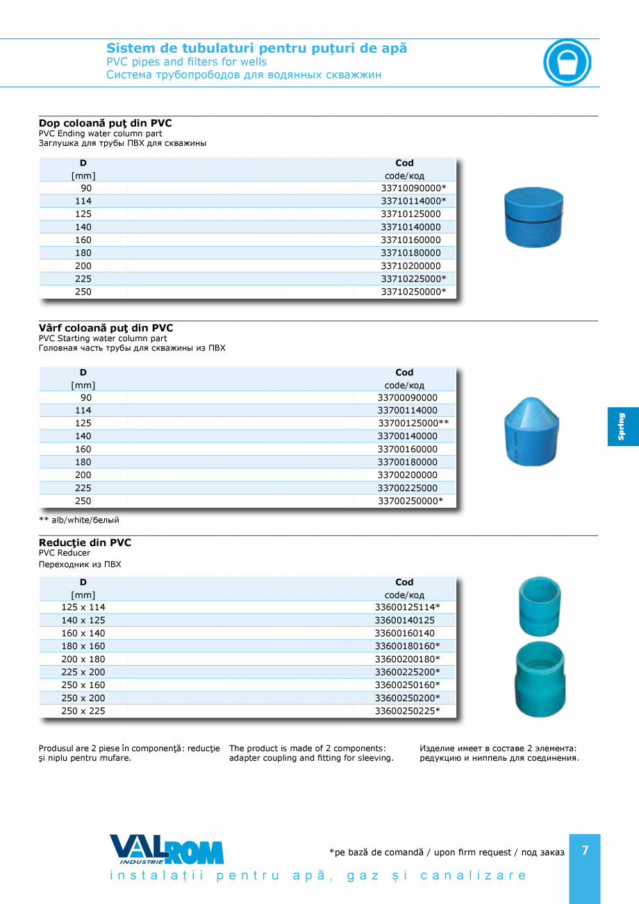 Pagina 7-Sistem de tubulaturi pentru puțuri de apă VALROM WaterPRO, Țeavă apă potabilă PE100RC ,...