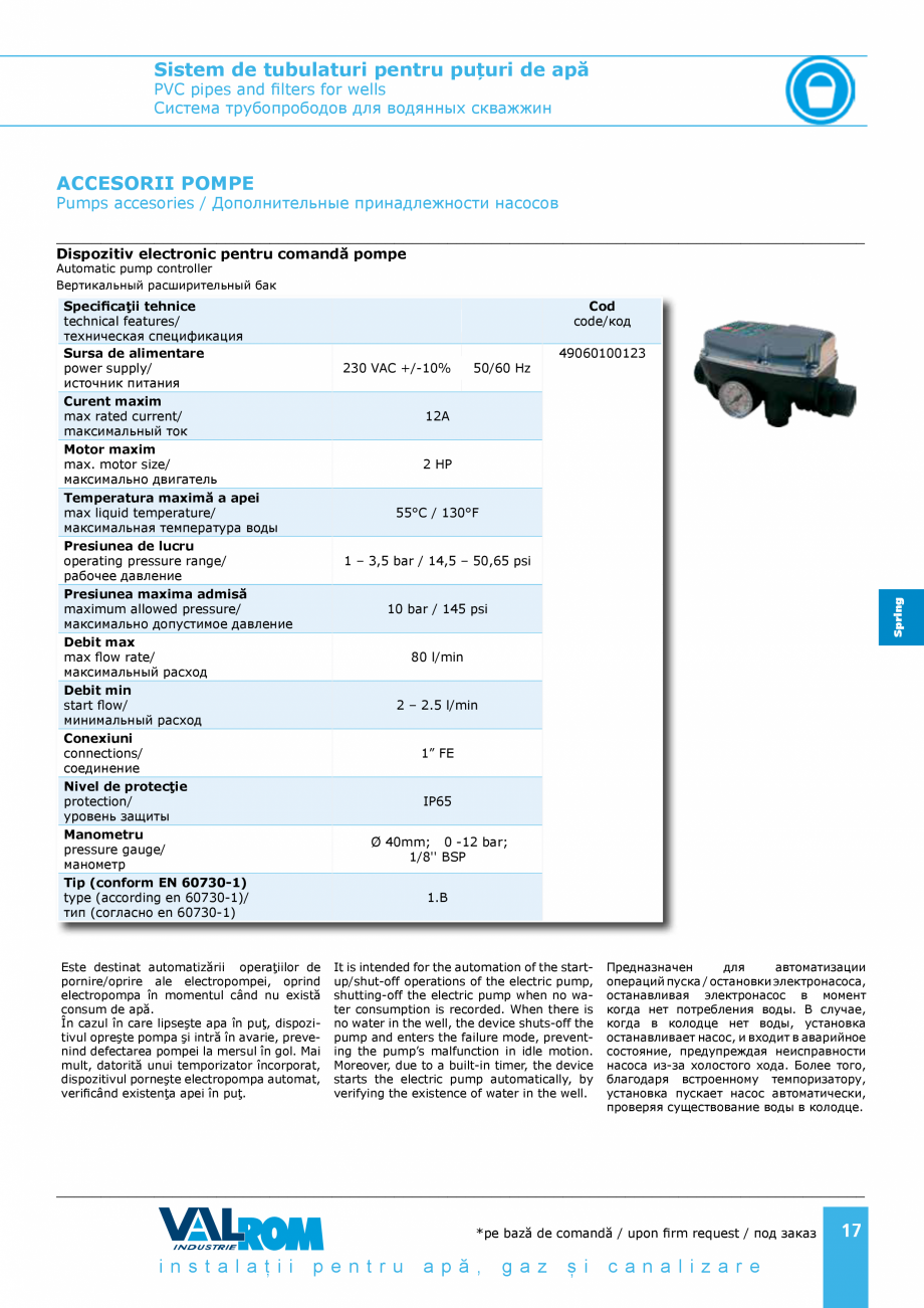 Pagina 17-Sistem de tubulaturi pentru puțuri de apă VALROM WaterPRO, Țeavă apă potabilă PE100RC ,...