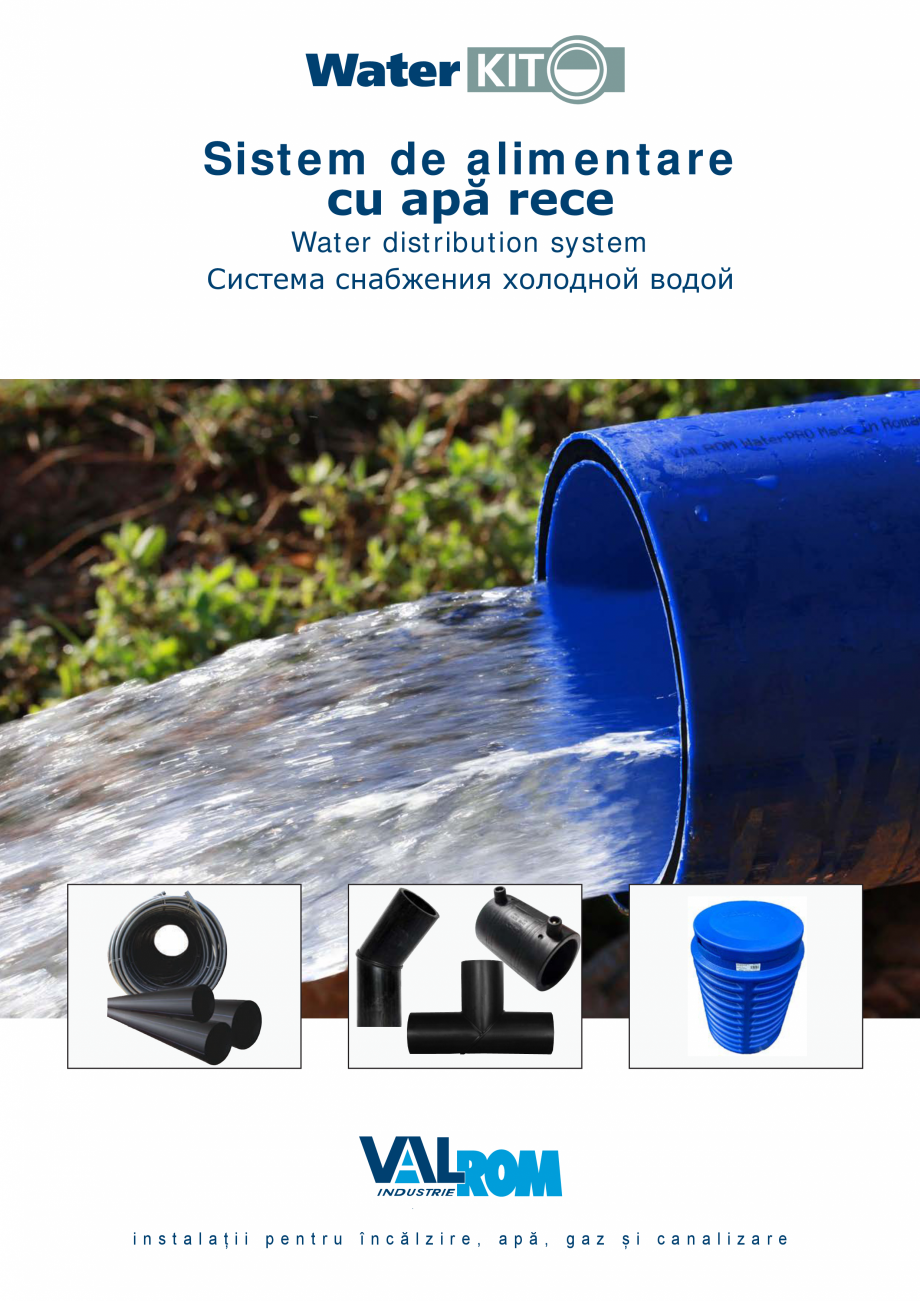 Pagina 1-Sistem de alimentare cu apă rece VALROM Catalog, brosura Romana Sistem de alimentare
cu apă rece...