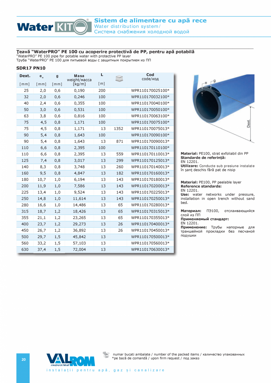 Pagina 20-Sistem de alimentare cu apă rece VALROM Catalog, brosura Romana 

Peelable layer
Is easy to move...