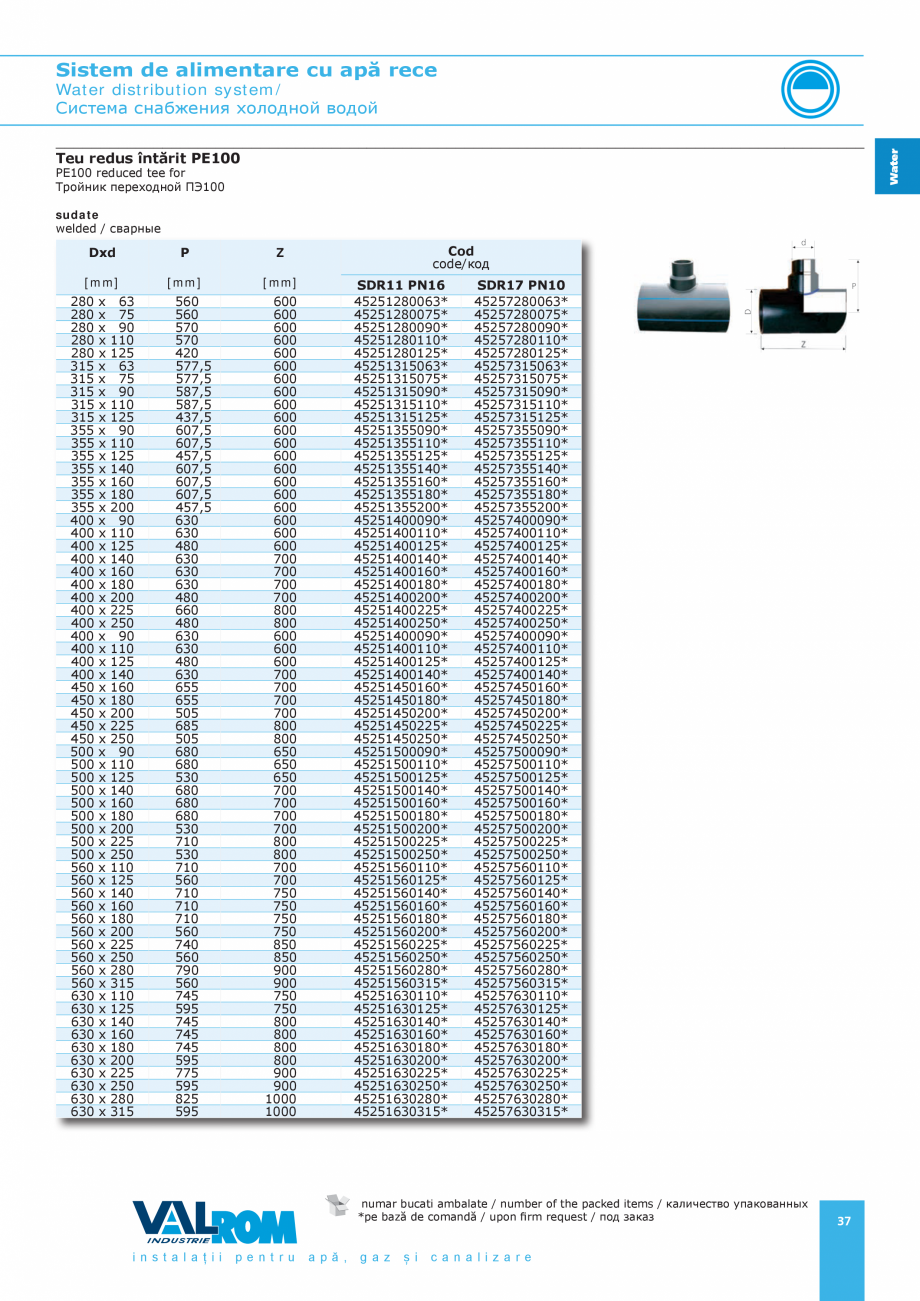 Pagina 37-Sistem de alimentare cu apă rece VALROM Catalog, brosura Romana ний, вызванных...