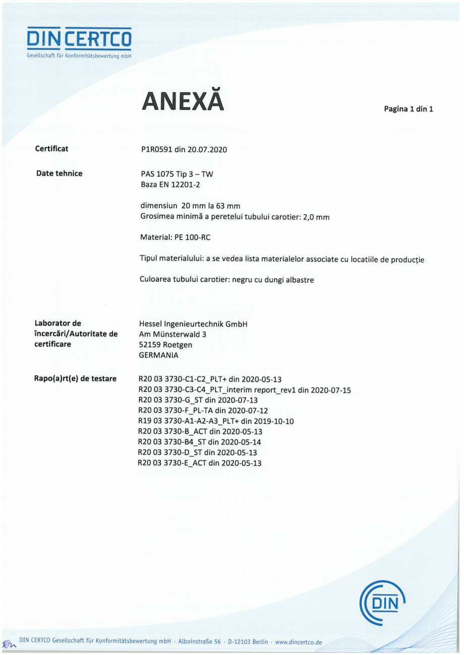 Pagina 2-Țevi de presiune din polietilenă pentru apă - tehnologie alternativă de așezare - PE 100-RC...