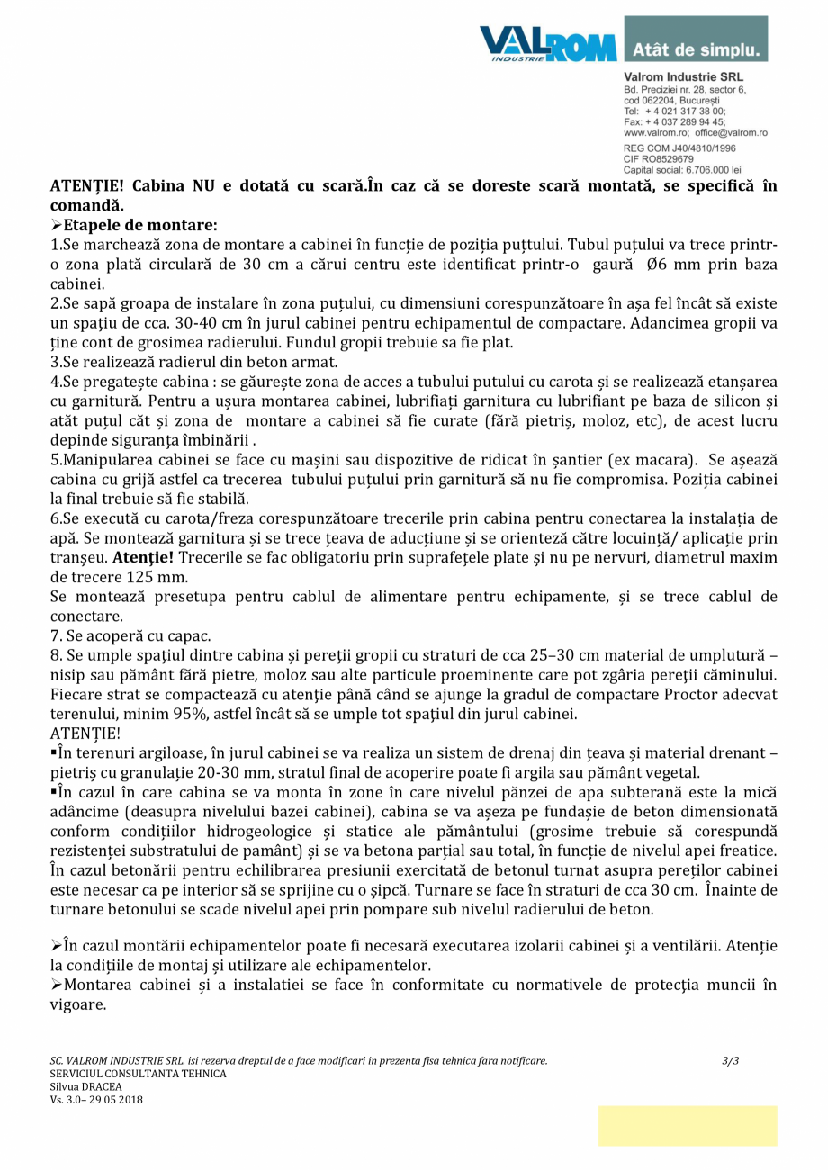 Pagina 3-Cabină puț SpringKIT D1500 H 1975 cu capac și sistem închidere 2020 VALROM Cabină puțuri ...
