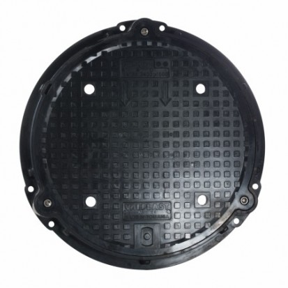 Capac compozit SMC - D400 Ventilat pas liber 600 mm - vedere frontala Capac compozit SMC