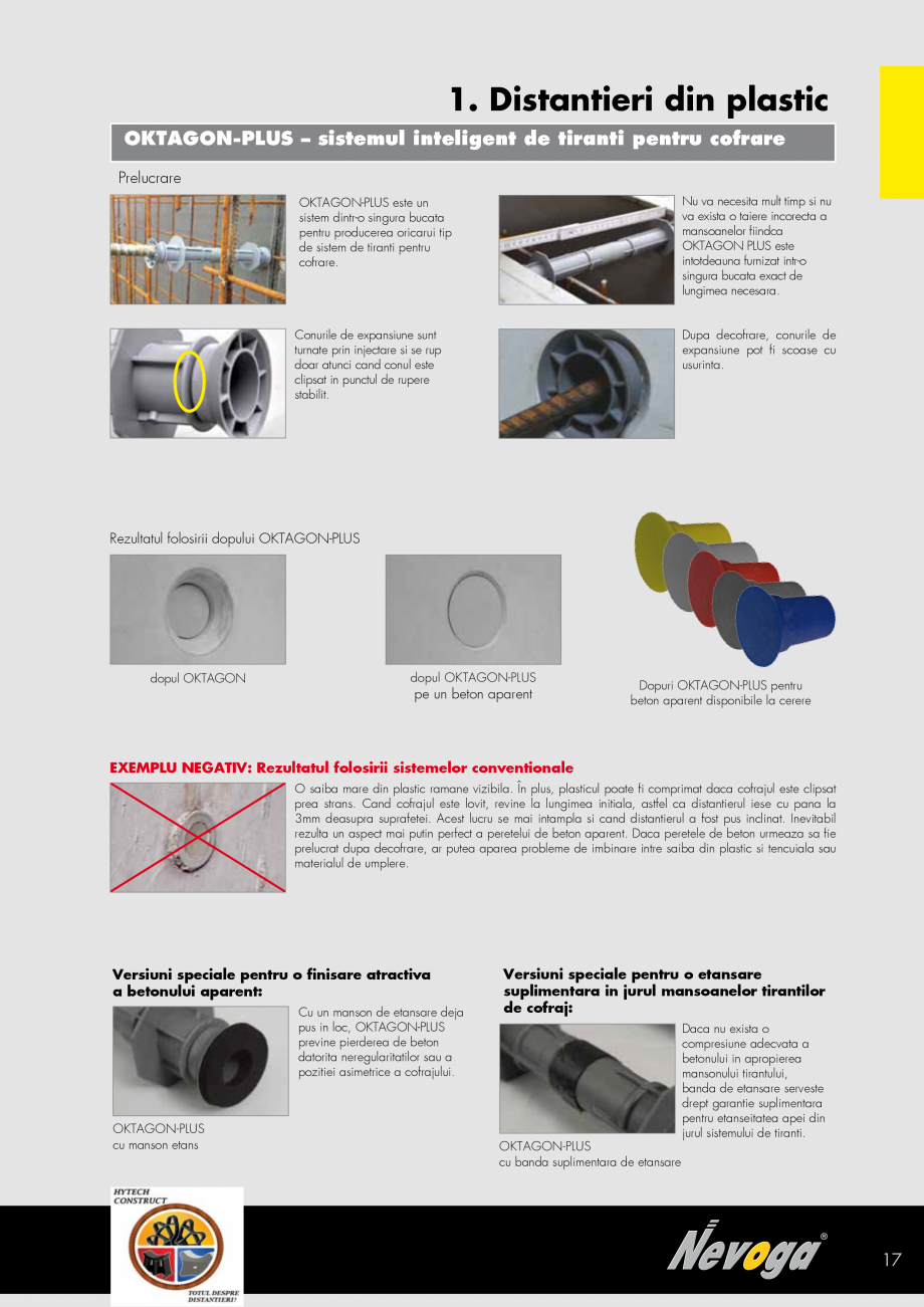 Pagina 16 - Distantieri, sisteme de armare, accesorii pentru cofrat NEVOGA Catalog, brosura Romana 
...