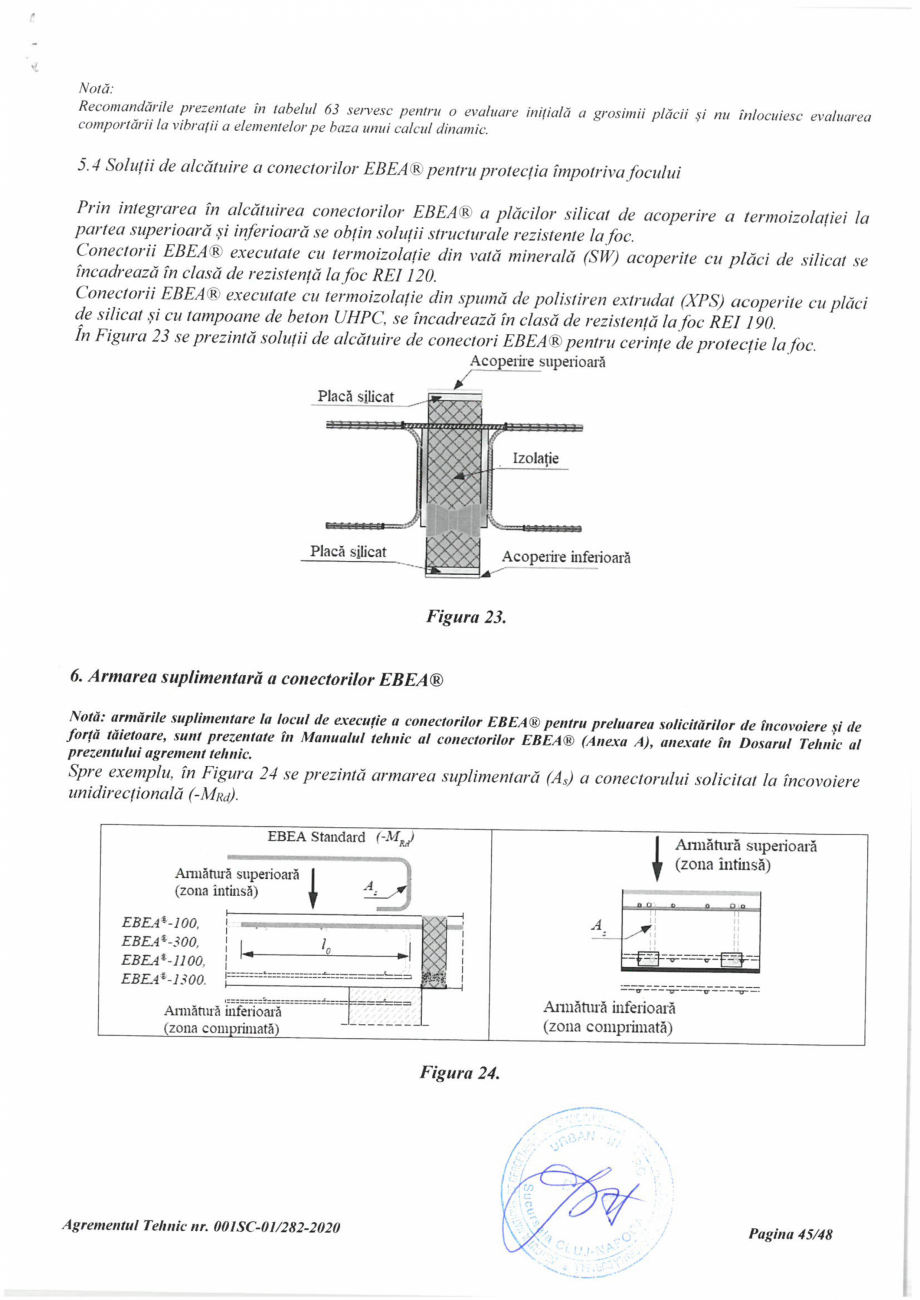 Pagina 45 - Agrement Tehnic 001SC-01/282-2020 pentru conectori termoizolatori PEIKKO EBEA®...