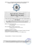 Agrement Tehnic 001SC-01/276-2020 pentru cuplaje pentru conectarea barelor de otel beton PEIKKO - MODIX®