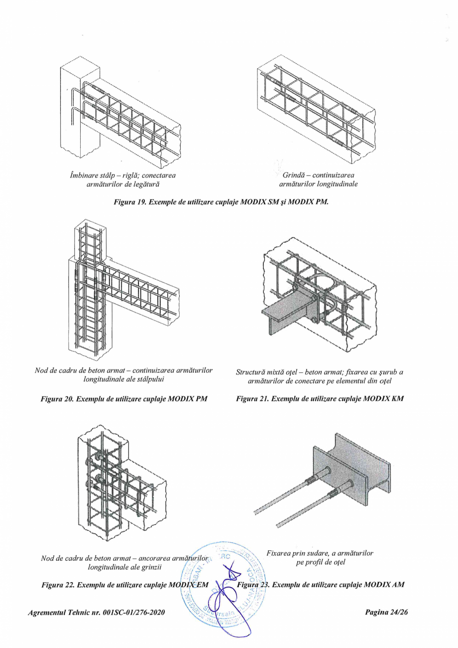 Pagina 24 - Agrement Tehnic 001SC-01/276-2020 pentru cuplaje pentru conectarea barelor de otel beton...