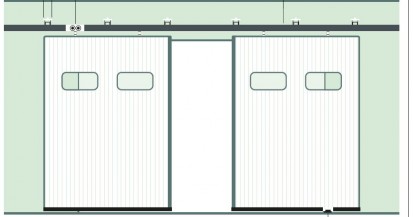 Kit complet pentru porti culisante cu deschideri de 3m 54x42 Kit complet pentru porti culisante