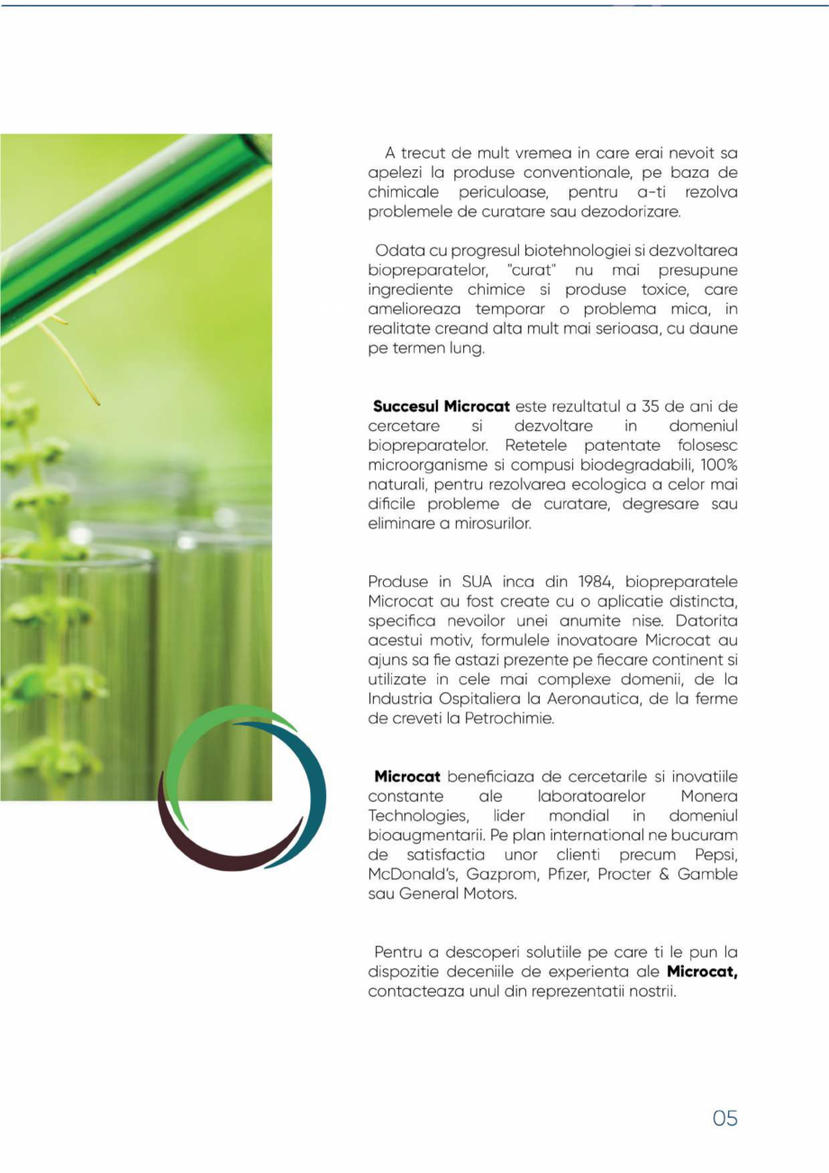 Pagina 5 - Catalog general de produse - BIOACTIVATORI by Microcat  Catalog, brosura Romana 