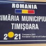 Panou indicator pentru Primaria Timisoara