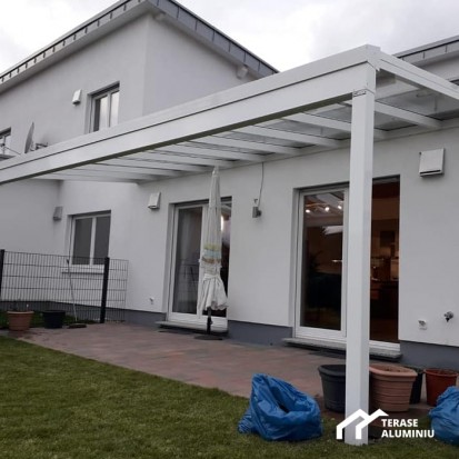 Terasa din aluminiu - alba TERASE DIN ALUMINIU&GLASS SYSTEM Terase cu structura din aluminiu