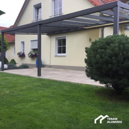 Plan apropiat cu terasa din aluminiu TERASE DIN ALUMINIU&GLASS SYSTEM Terase cu structura din aluminiu