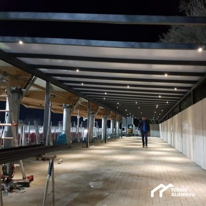 Exemplu de utilizare terasa TERASE DIN ALUMINIU&GLASS SYSTEM Terase cu structura din aluminiu