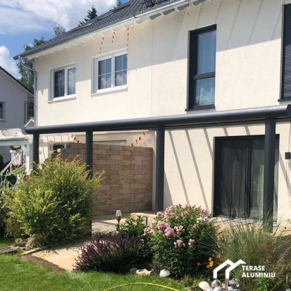 Casa cu terasa TERASE DIN ALUMINIU&GLASS SYSTEM Terase cu structura din aluminiu