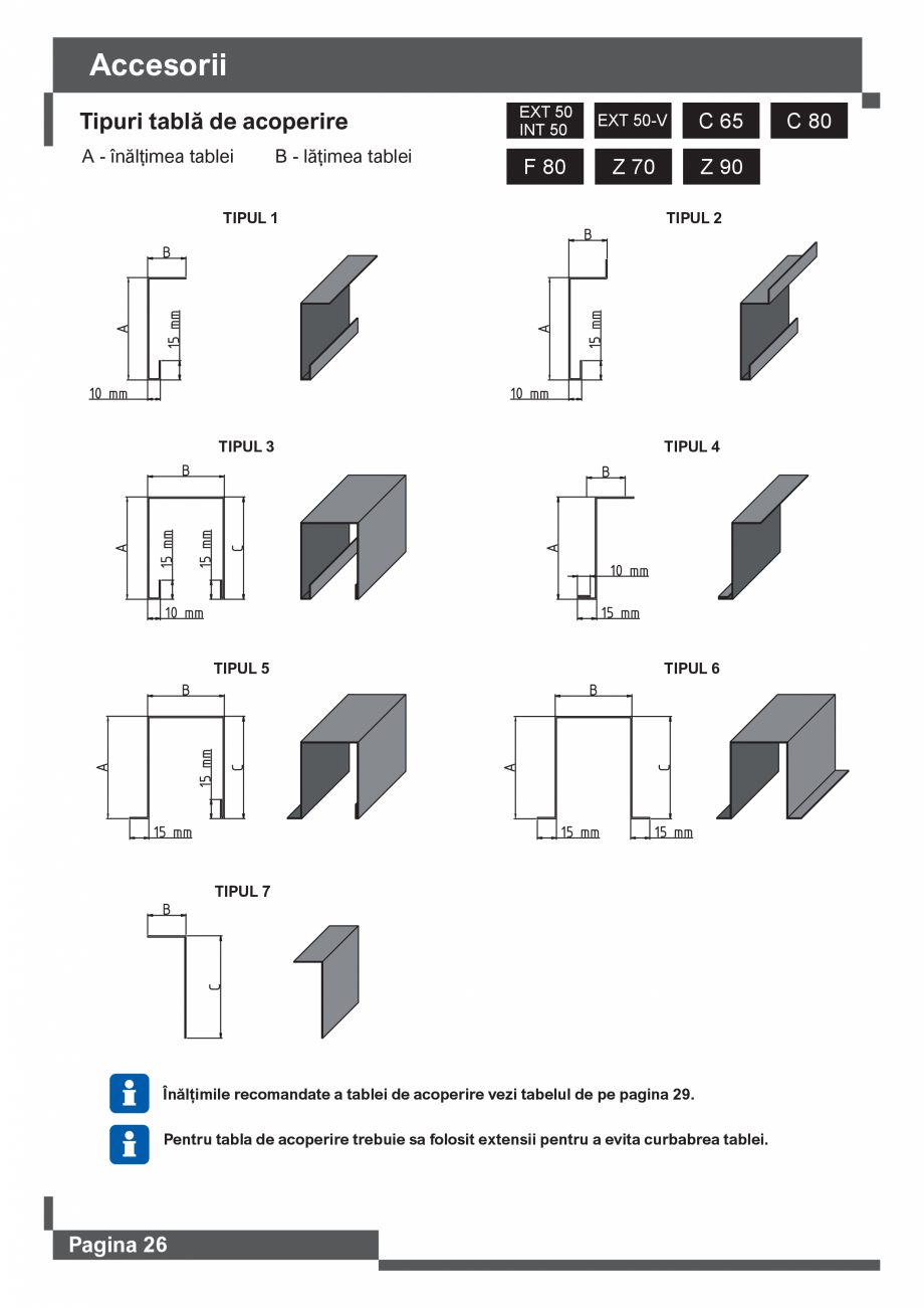 Pagina 27 - Catalog -Jaluzele exterioare SUNTECH C65 – C80 – F80, Z70 – Z90, INT...