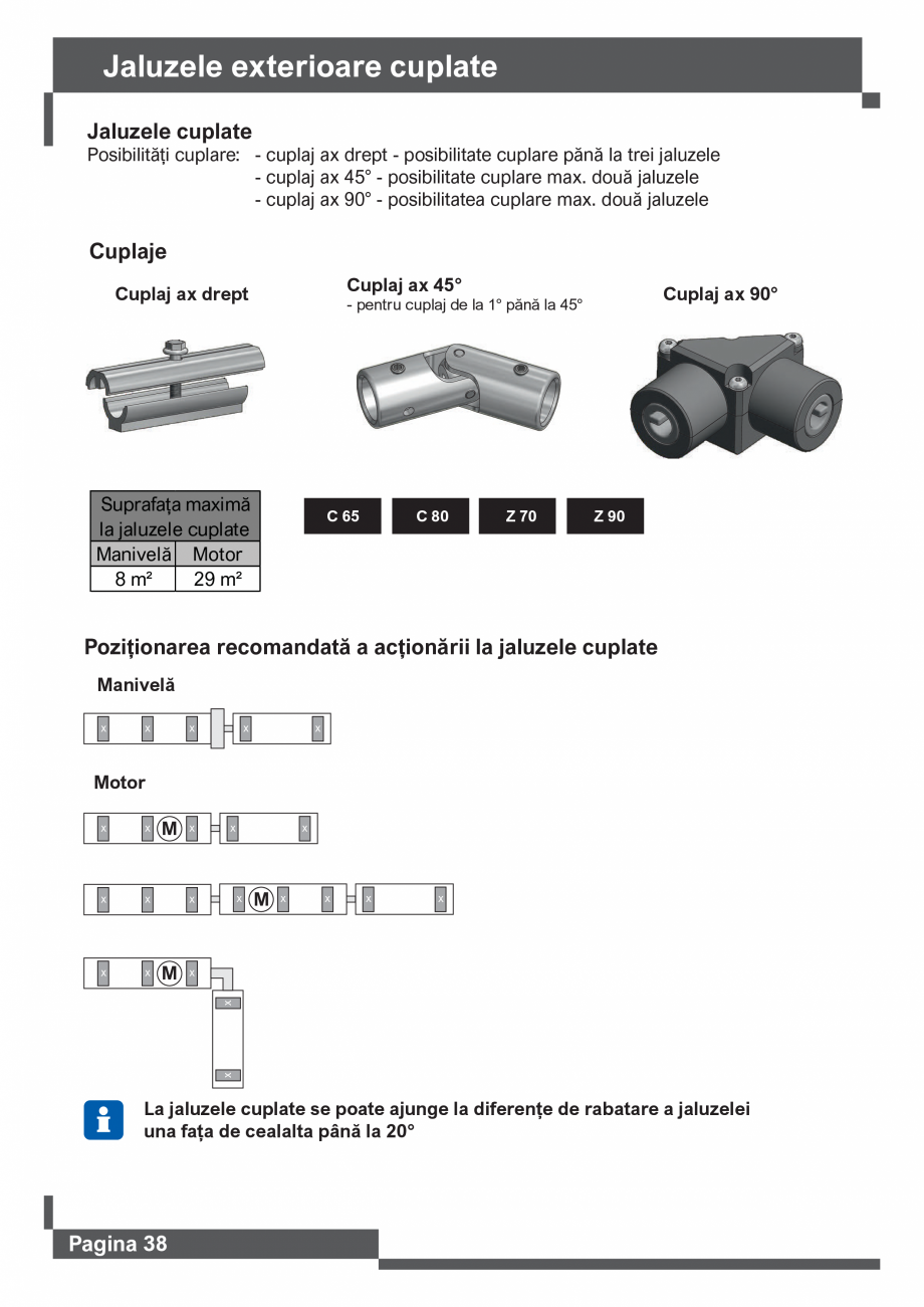 Pagina 39 - Catalog -Jaluzele exterioare SUNTECH C65 – C80 – F80, Z70 – Z90, INT...