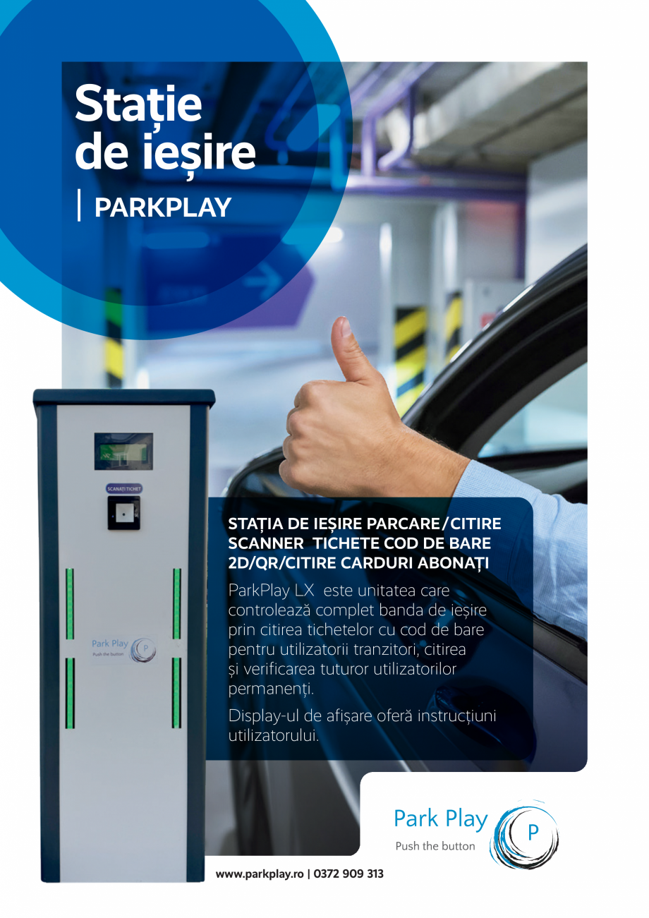 Pagina 1-Statie iesire A4 R2 ParkPlay statie intrare ParkPlay Catalog, brosura Romana Stație
de ieșire

|...