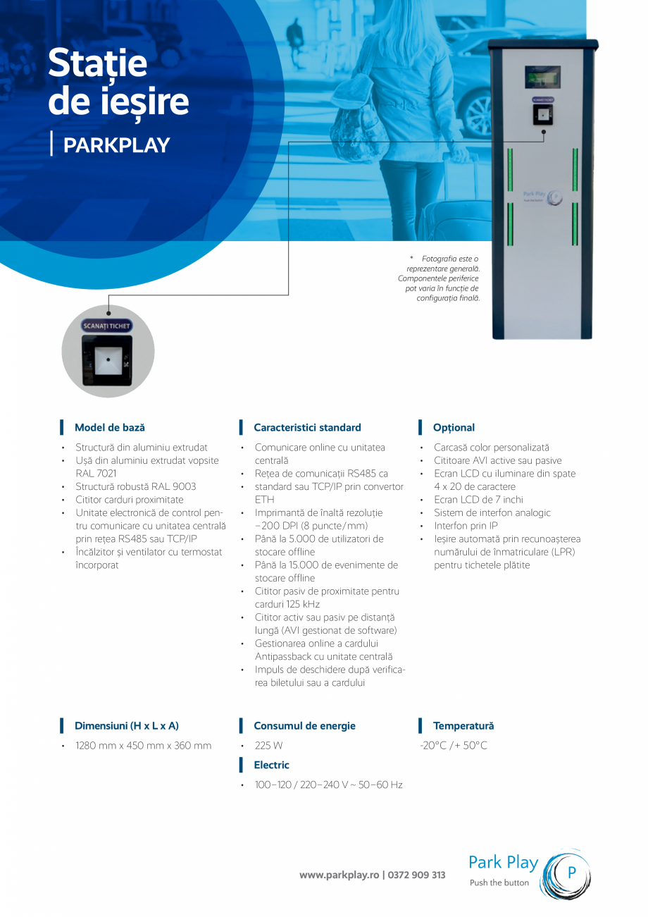Pagina 2-Statie iesire A4 R2 ParkPlay statie intrare ParkPlay Catalog, brosura Romana m x 450 mm x 360 mm
...