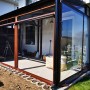 Inchideri terase si balcoane cu folie PVC transparenta - Rulou + capse si bride