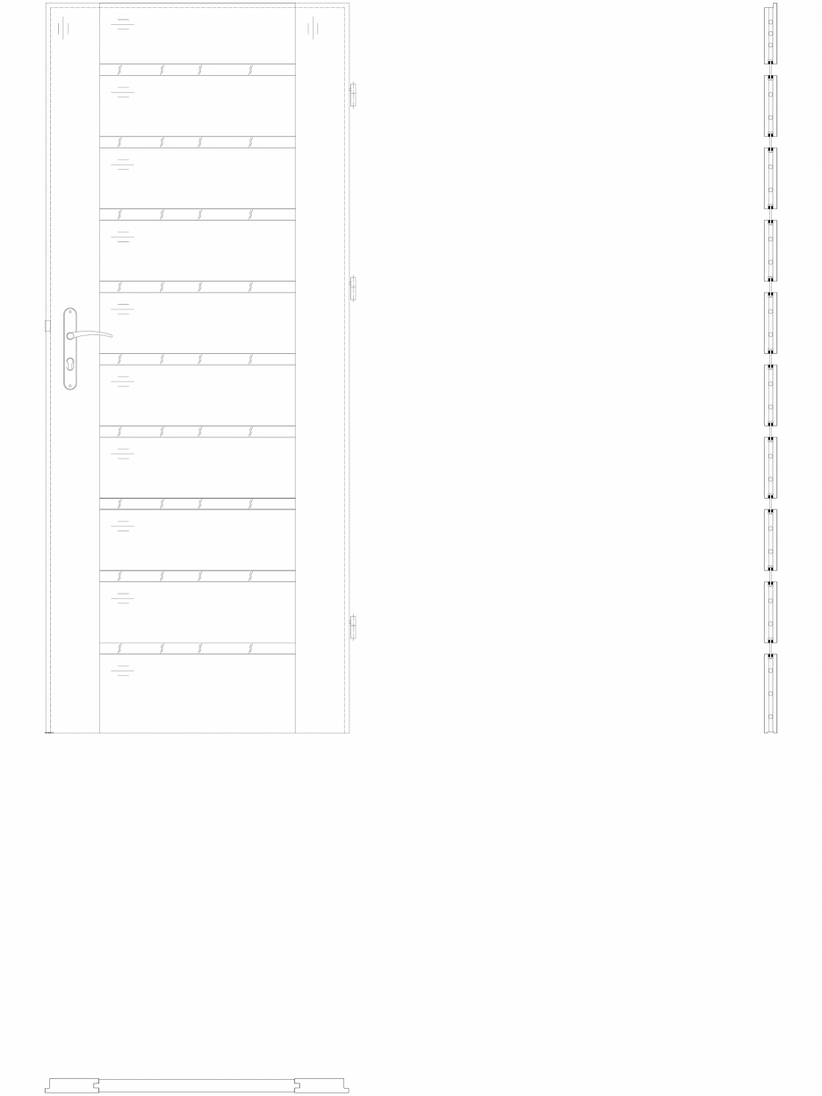Pagina 1 - CAD-DWG Detalii usa PORTA CONCEPT - A9 - pn80 Porta Detaliu de produs A.9 