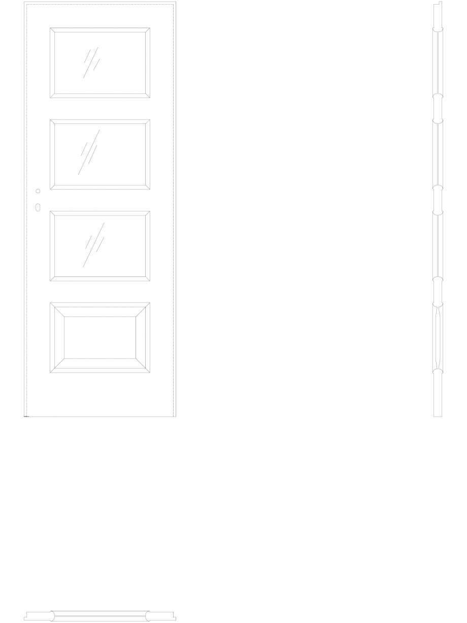 Pagina 1-CAD-DWG Detalii usa Porta Laminata CPL - 5.4 - pn70 Porta Detaliu de produs 