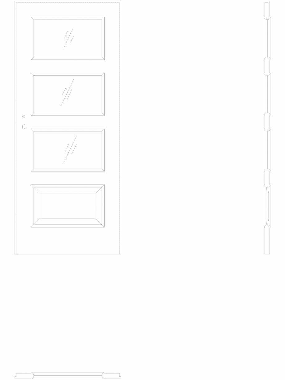 Pagina 1-CAD-DWG Detalii usa Porta Laminata CPL - 5.4 - pn80 Porta Detaliu de produs 