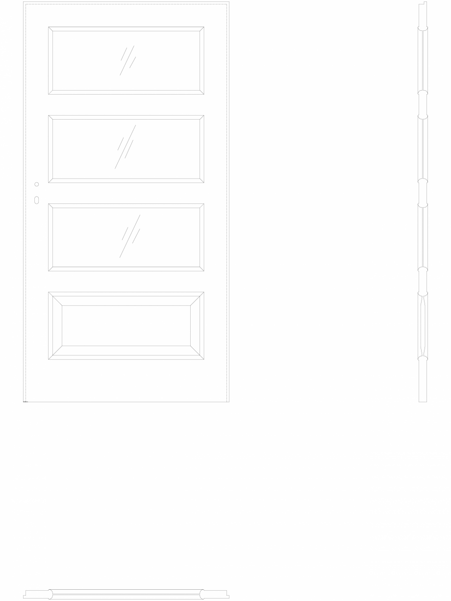 Pagina 1-CAD-DWG Detalii usa Porta Laminata CPL - 5.4 - pn100 Porta Detaliu de produs 