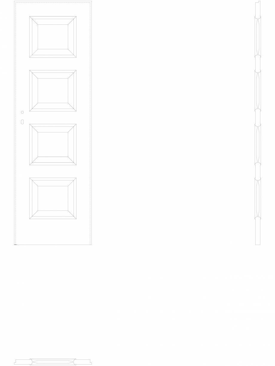 Pagina 1 - CAD-DWG Usa de interior Porta Laminata CPL 5.1 - pn60 Porta Detaliu de produs 