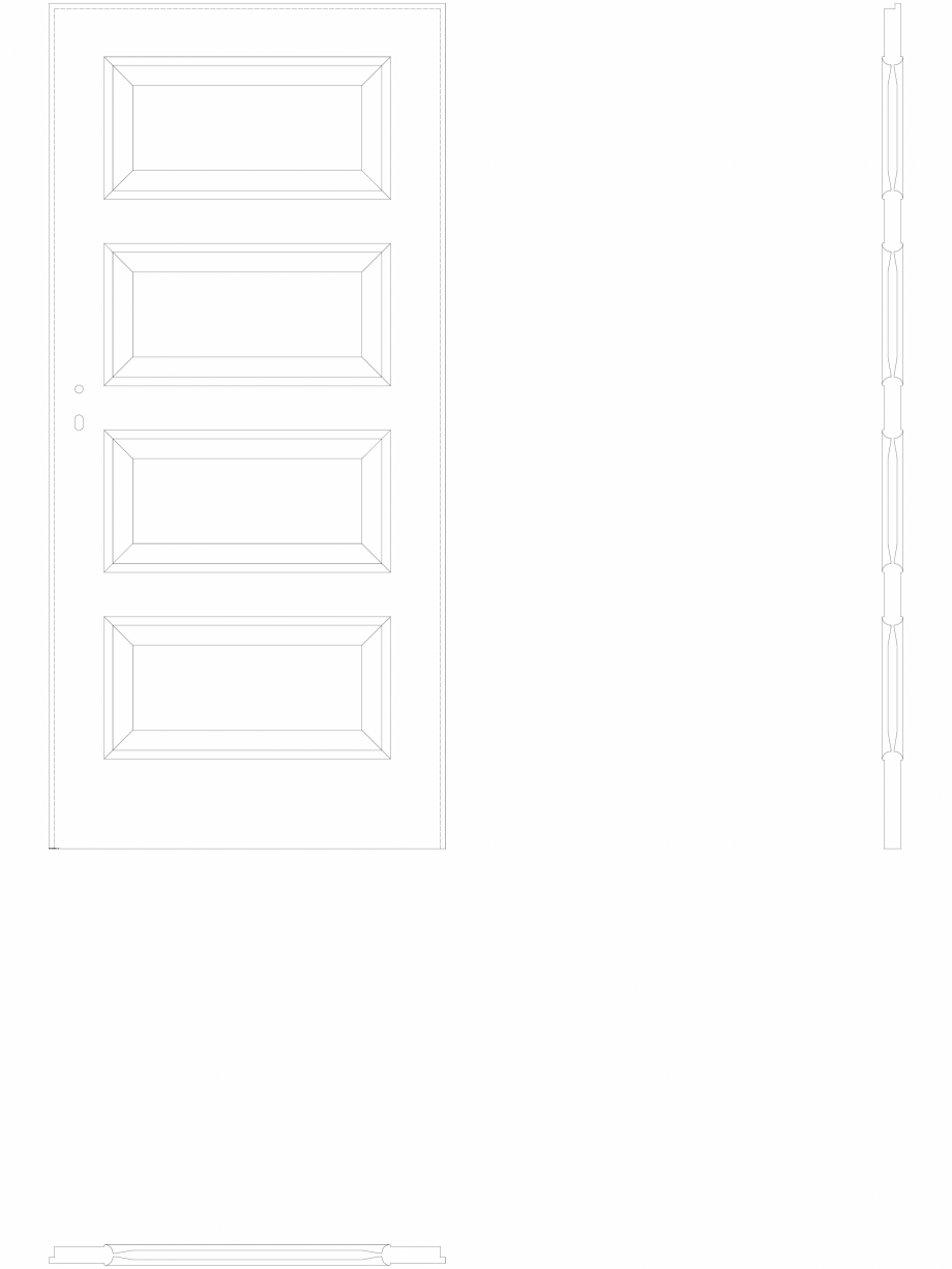 Pagina 1-CAD-DWG Usa de interior Porta Laminata CPL - 5.1 - pn90 Porta Detaliu de produs 