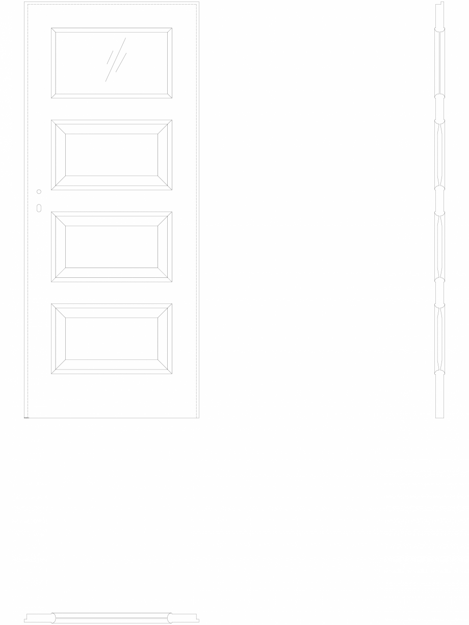 Pagina 1-CAD-DWG Usa de interior Porta Laminata CPL 5.2 - pn80 Porta Detaliu de produs 