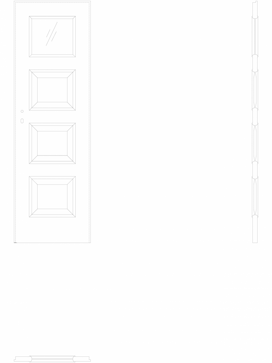 Pagina 1-CAD-DWG Usa de interior Porta Laminata CPL 5.2 - pn60 Porta Detaliu de produs 