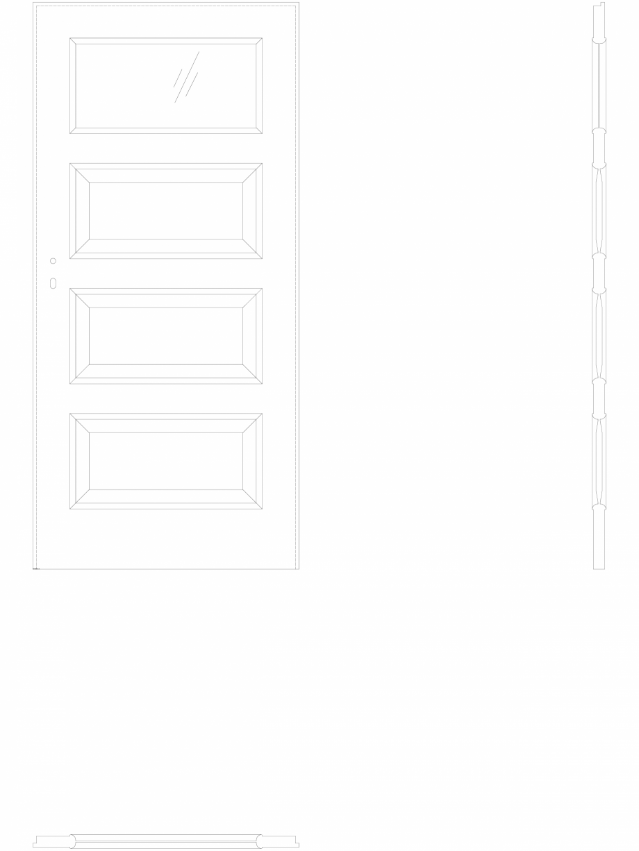 Pagina 1-CAD-DWG Usa de interior Porta Laminata CPL 5.2 - pn90 Porta Detaliu de produs 