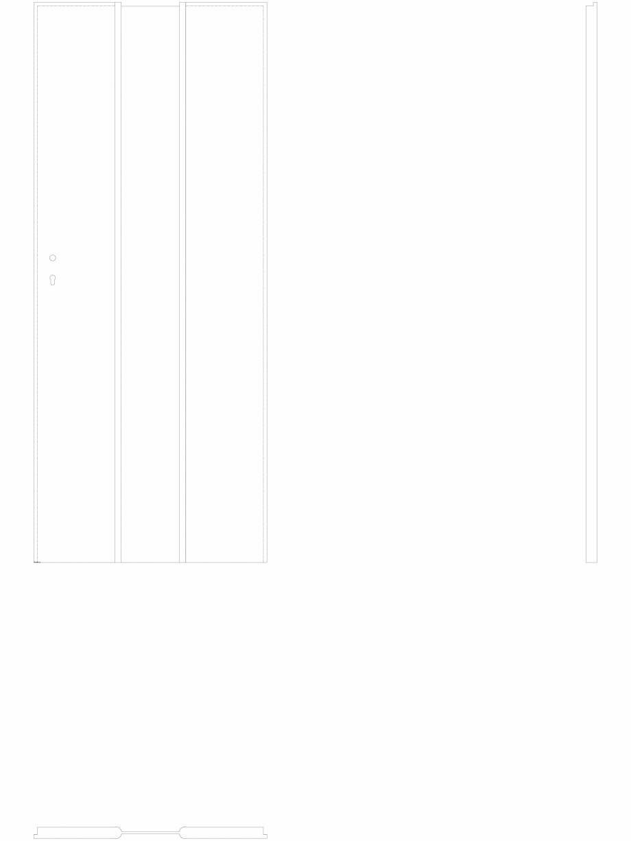 Pagina 1-CAD-DWG Usa de interior Porta FOCUS - model 2.0 sticla mata - 2a - pn80 Porta Detaliu de produs 