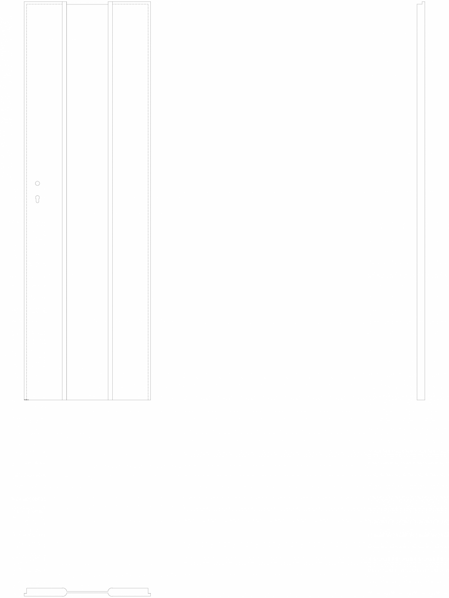 Pagina 1-CAD-DWG Usa de interior Porta FOCUS - model 2.0 sticla mata - 2a - pn60 Porta Detaliu de produs 