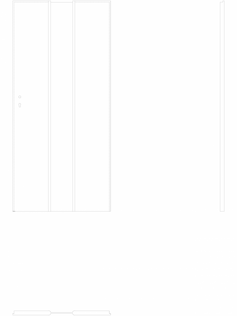 Pagina 1-CAD-DWG Usa de interior Porta FOCUS - model 2.0 sticla mata - 2a - pn90 Porta Detaliu de produs 