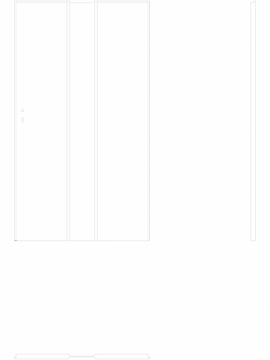 Pagina 1-CAD-DWG Usa de interior Porta FOCUS - model 2.0 sticla mata - 2a - pn110 Porta Detaliu de produs 