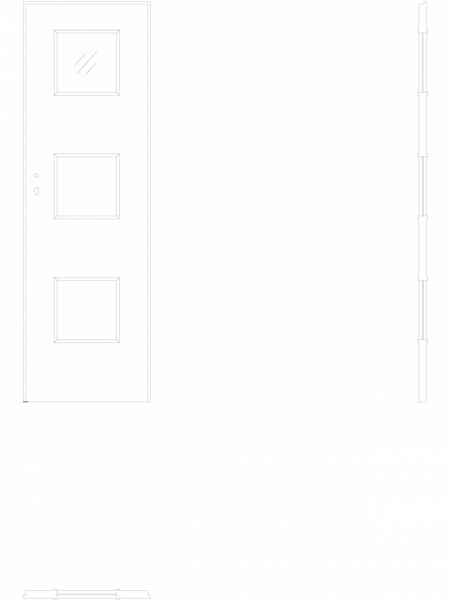 Pagina 1 - CAD-DWG Usa de interior Porta FIT model C.1 - pn60 Porta Detaliu de produs 