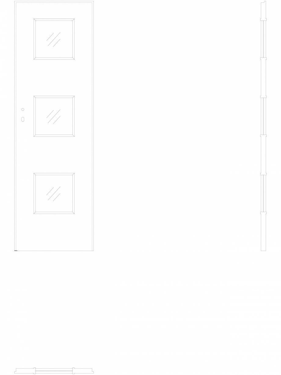 Pagina 1-CAD-DWG Usa de interior Porta FIT model C3 - pn60 Porta Detaliu de produs C.3 