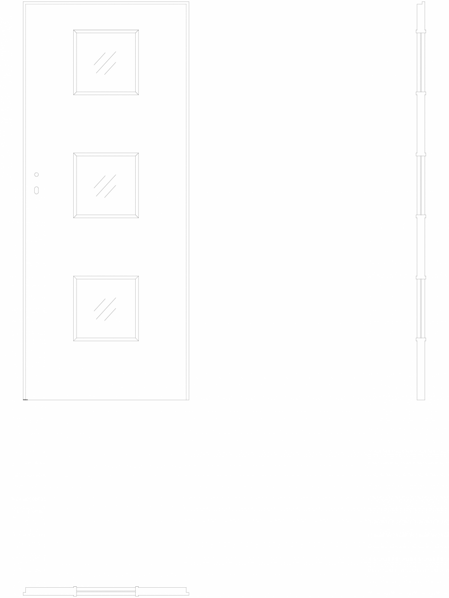 Pagina 1-CAD-DWG Usa de interior Porta FIT model C3 - pn80 Porta Detaliu de produs C.3 