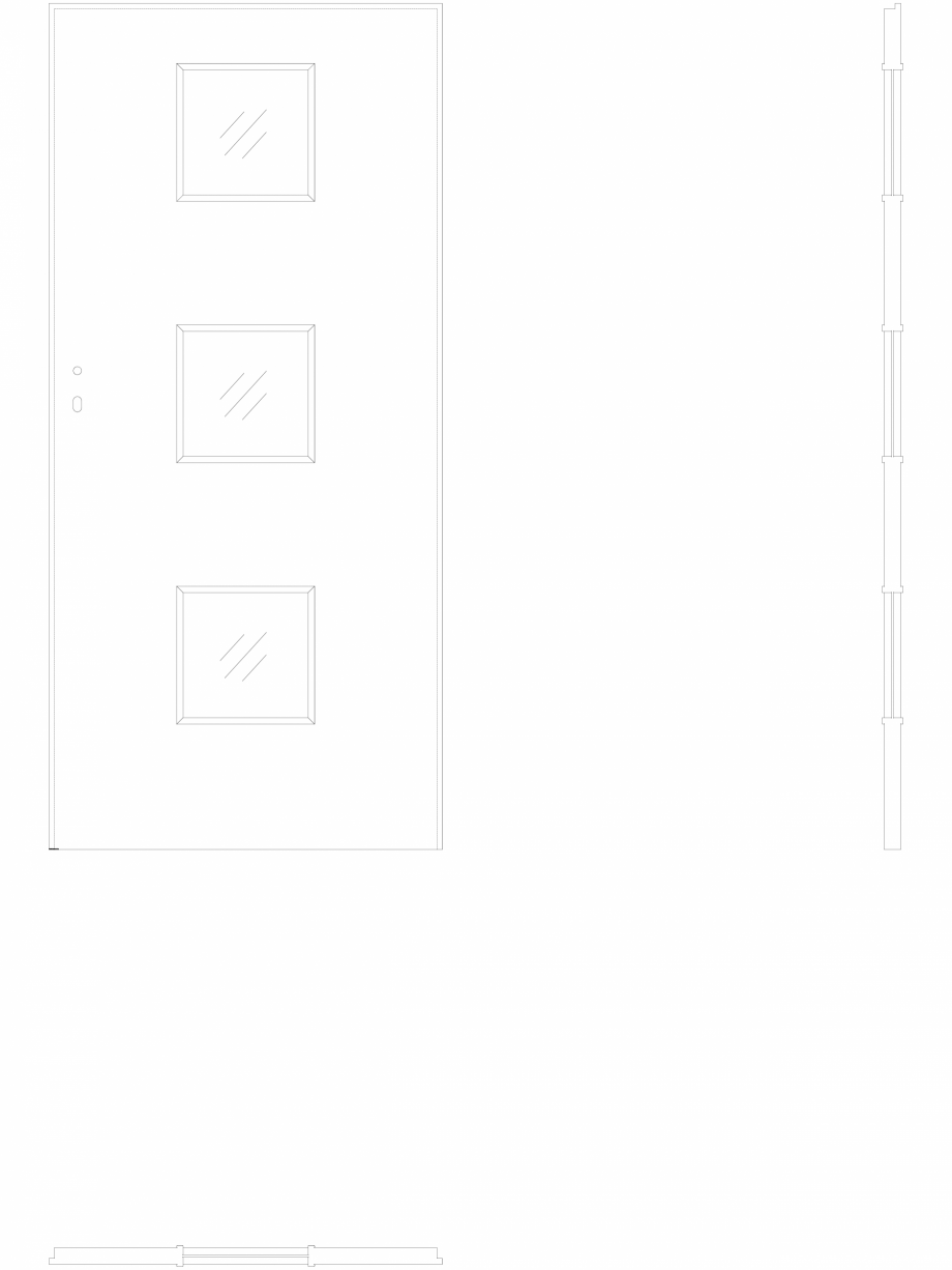 Pagina 1-CAD-DWG Usa de interior Porta FIT model C3 - pn90 Porta Detaliu de produs C.3 