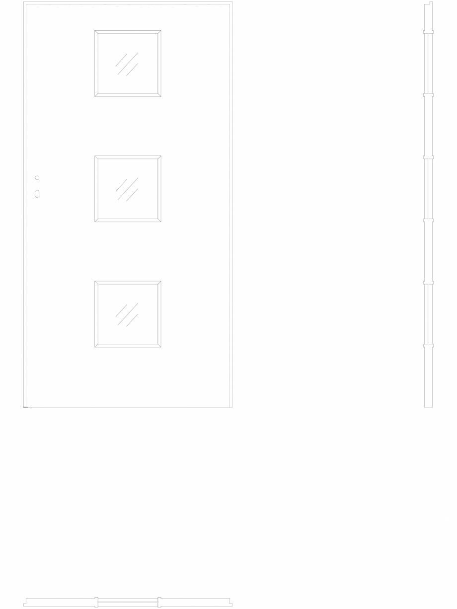 Pagina 1-CAD-DWG Usa de interior Porta FIT model C3 - pn100 Porta Detaliu de produs C.3 