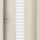 Usa de interior Porta FOCUS model 2 0 sticla scarita mata - Finisaj Portaperfect 3D Stejar