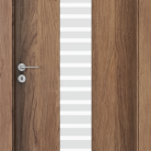 Usa de interior Porta FOCUS model 2 0 sticla scarita mata - Finisaj Portaperfect 3D Stejar