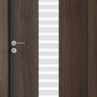 Usa de interior Porta FOCUS model 2 0 sticla scarita mata - Finisaj Portaperfect 3D Stejar