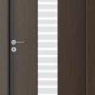 Usa de interior Porta FOCUS model 2 0 sticla scarita mata - Finisaj Portadecor Wenge -