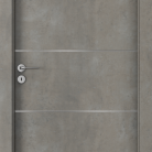 Usa de interior Porta LINE model E1 - Finisaj CPL HQ 0 2 Ciment deschis -