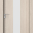 Usa de interior Porta FOCUS model 2 0 sticla mata - Finisaj Portadecor Nuc alb -