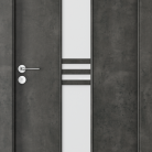 Usa de interior Porta STIL model 1 - Finisaj CPL HQ 0 2 Ciment inchis -