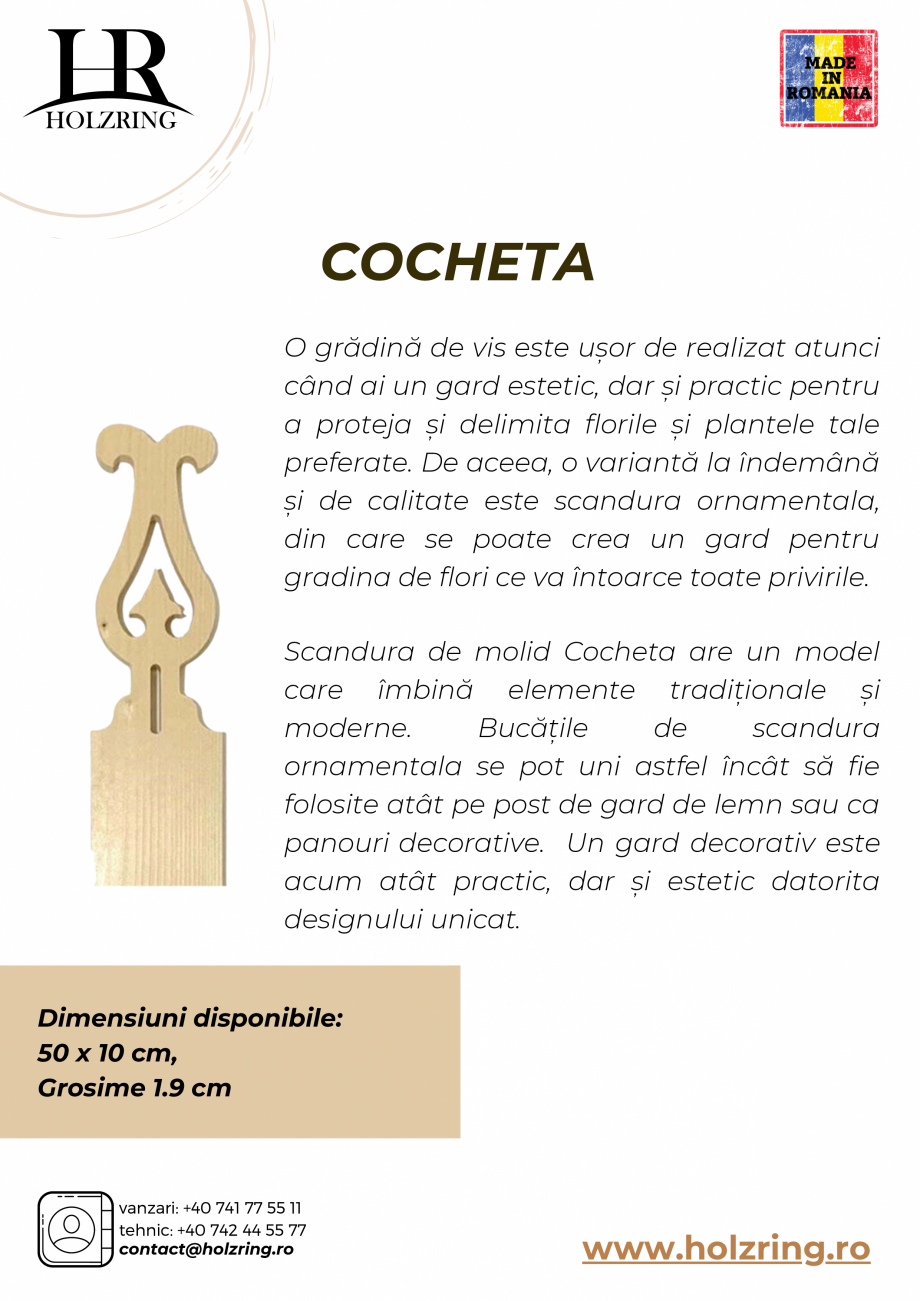 Pagina 4 - Scandura ornamentala Holzring Craft HOLZRING Anastasia, Cocheta, Dolores, Macha, Vera...